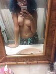 Naughty amateur ebony girlfriend taking some selfhshots - Photo #2