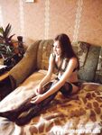 Beauty in stockings masturbating in various positions - Photo #3