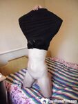 Skinny amateur brunette masturbates furiously on camera - Photo #16