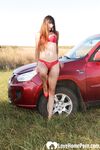 Desirable stepmom posing naked on my car - Photo #26