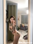 Tattooed babe taking selfies with amazing angles - Photo #23