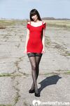 Hot mom and her favorite toy outdoors - Photo #15