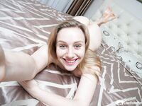 Blue-eyed blonde enjoys taking some nude selfies - Photo #29