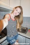 Lovely small-breasted beauty taking some naughty selfies - Photo #1