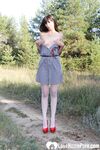 Amateur mom in stockings fools around in dirt - Photo #15