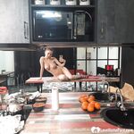 Taking naughty selfies with a couple of oranges - Photo #7
