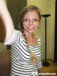 Brunette teacher with glasses shows off her boobs - Photo #4