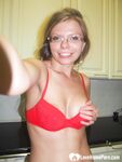 Brunette teacher with glasses shows off her boobs - Photo #7