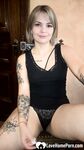 Cute tattooed beauty flashes her amazing tits - Photo #9