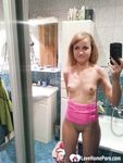 Seductive amateur knows how to flash her tits - Photo #8