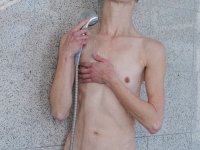 Skinny MILF amateur Lucia Blava gets fucked hard by a teen boy after showering - Photo #3