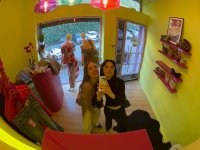 Lesbian couple Maria J and Ophelia strip totally naked while fooling around - Photo #3