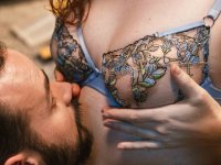 Chubby European Heidi Priestess performs an erotic tease show in sexy lingerie - Photo #14