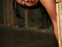 Bound ebony MILF Stacey Cash cries as she gets humiliated by her master - Photo #12