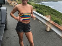 Teenage cutie Zoe Bloom stripping and shamelessly posing naked in public - Photo #18