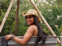 Ebony cowgirl Jenna J Foxx with juicy tits is tempted by married man - Photo #8