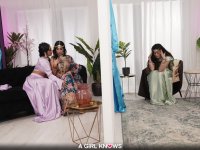 Horny Indian lesbians give each other pussy licking in a wild threesome - Photo #8