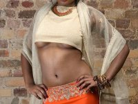 Indian MILF displays her firm breasts and hairless pussy during solo action - Photo #5