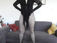 Redheaded granny Kat Kitty gets bare naked before inserting a sex toy - Photo #4