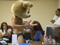 CFNM party with non nude ladies and a stunning stripper in a bear hat - Photo #2