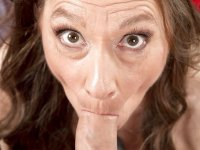 Hose clad granny with saggy tits gives bj before hardcore sex with younger - Photo #6