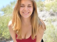 Pantyless amateur beauty Lindsey stripping and jogging nude in public - Photo #4