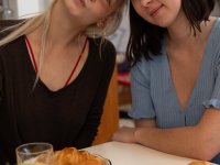 Sexy lesbians Anais D and Yade strip totally naked while fooling around - Photo #2