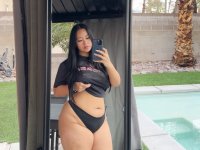 Solo model with long dark hair poses in outdoor swimwear and sexy lingerie - Photo #2