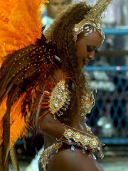 Alluring Latinas in sexy costumes expose their hot curves at the Rio Carnival