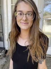 Amateur nerd Meloni Moon showing off her firm ass and yummy holes up close