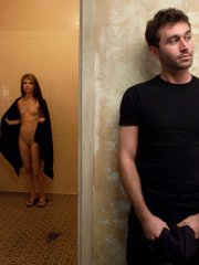 Skinny Sensi Pearl endures a hard spanking & a rough face fuck in bondage