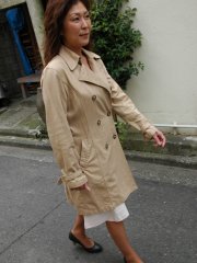 Brunette Asian granny Masako Suzuki reveals her big juggs and nice ass