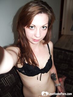 Naughty redhead babe loves teasing the camera