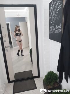 Welcoming my boyfriend in my favorite outfit