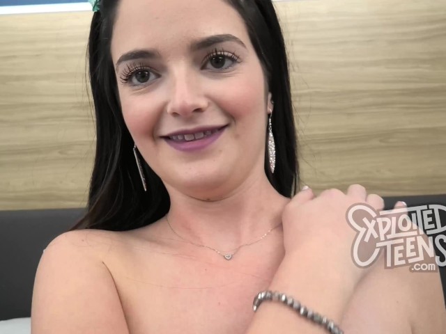 HOT brunette teen stars in this POV fuck video 2