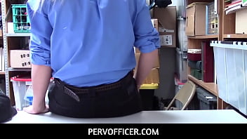 PervOfficer - MILF mall cop Rachael Cavalli catches and fucks a thief