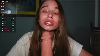 Naughty girl sucks big cock so good