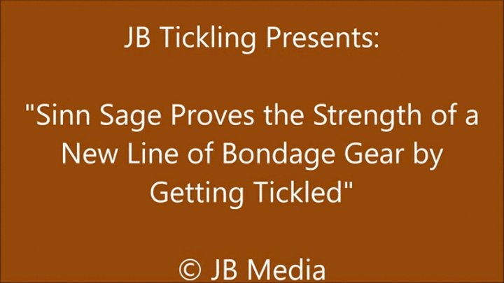 Sinn Sage Tickled to Demonstrate the Bondage Gear - WMV