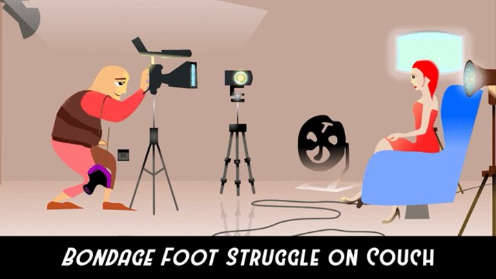 On the couch Bondage Bar Struggle