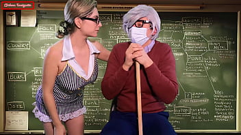 New teacher fucks old teacher to rank up in the classroom