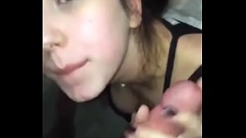 she sucks my dick while I record it